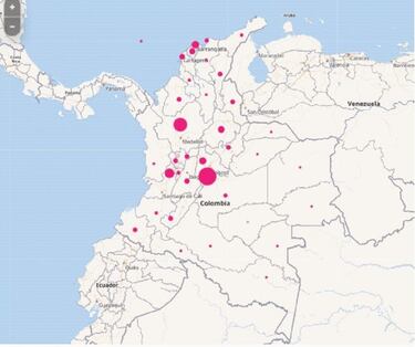 Mapa de casos y muertes por coronavirus por departamentos en Colombia: hoy, 21 de mayo