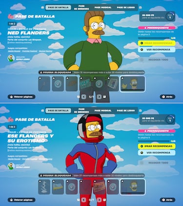 Todas las nuevas skins de la temporada de ‘Los Simpson’ en Fortnite: Homer, Bart, Marge, Lisa, Moe, Krusty, Flanders...