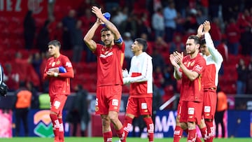 Joao Dias of Toluca during the 5th round match between Toluca and Pumas UNAM as part of the Liga BBVA MX, Torneo Apertura 2025 at Nemesio Diez Stadium, on August 16, 2025 in Toluca, Estado de Mexico, Mexico.