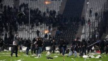 Incidentes en el PAOK-Olympiakos.