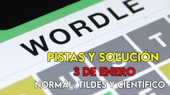 Wordle en español, científico y tildes para el reto de hoy 3 de enero: pistas y solución