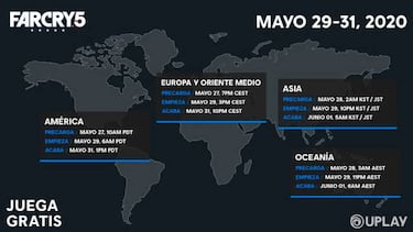 Juega gratis a Far Cry 5 en PC del 29 al 31 de mayo: 75% de descuento