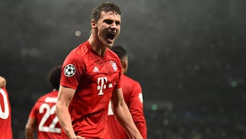 Pavard celebra un gol de esta Champions.