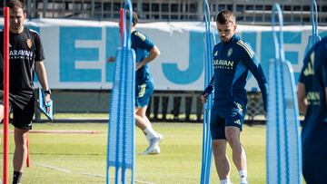 Soberón, durante un entrenamiento.