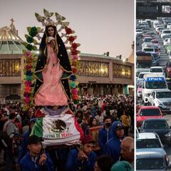 Calles cerradas y alternativas viales para llegar a la Basílica en el Día de la Virgen de Guadalupe