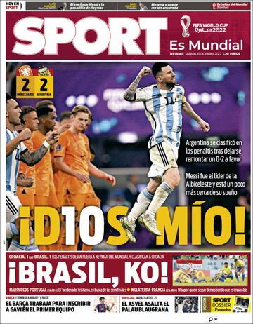 ‘Acabó el baile’, ‘Caos’... las portadas tras el fracaso de Brasil