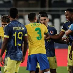 En imágenes: la caída de Colombia ante Brasil