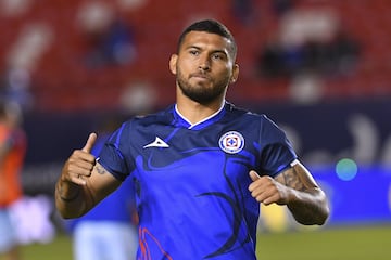   Juan Escobar of Cruz Azul during the game Atletico San Luis vs Cruz Azul, corresponding to Round 10 of the Torneo Apertura 2023 of the Liga BBVA MX, at Alfonso Lastras Stadium, on September 29, 2023.

<br><br>

Juan Escobar de Cruz Azul durante el partido Atletico San Luis vs Cruz Azul, correspondiente a la Jornada 10 del Torneo Apertura 2023 de la Liga BBVA MX, en el Estadio Alfonso Lastras, el 29 de Septiembre de 2023.