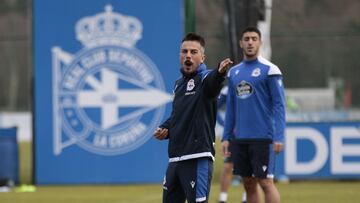 Entrenamiento Deportivo de La Coru&ntilde;a. Rub&eacute;n de la Barrera