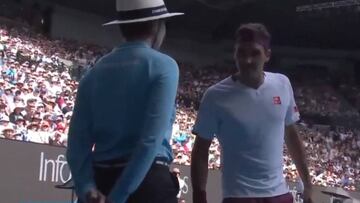 Federer, in谷dito: se encar車 con la jueza que le advirti車 por un "comentario obsceno"