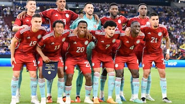 Selección Colombia en el amistoso ante Alemania
