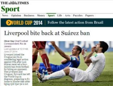 Portadas de la prensa extranjera