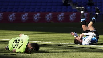 David López, tras una ocasión de gol.