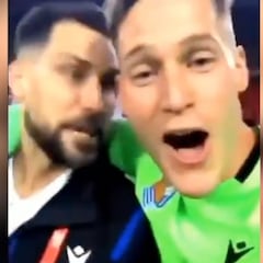 Remiro se 'mofa' de Williams con un vídeo que agita a las redes