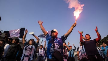  Fans o Aficion during the semifinals second leg match between Pachuca and America as part of the CONCACAF Champions Cup 2024, at Hidalgo Stadium on April 30, 2024 in Pachuca, Hidalgo, Mexico.