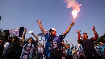 Fans o Aficion during the semifinals second leg match between Pachuca and America as part of the CONCACAF Champions Cup 2024, at Hidalgo Stadium on April 30, 2024 in Pachuca, Hidalgo, Mexico.