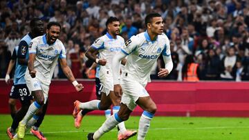 Mason Greenwood celebrate un gol.