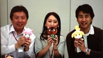De izquierda a derecha: Katsuya Eguchi (productor), Aya Kyogoku e Isao Moro (directores).