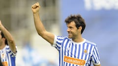 Xabi Prieto con la Real Sociedad. 