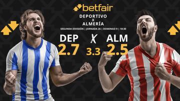 Deportivo de La Coruña vs. UD Almería: horario, dónde ver, pronósticos y clasificación