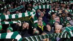 Soccer Football - Europa League - Group Stage - Group B - Celtic v RB Salzburg - Celtic Park, Glasgow, Britain - December 13, 2018  Celtic fans hold up their scarves before the match   REUTERS/Russell Cheyne