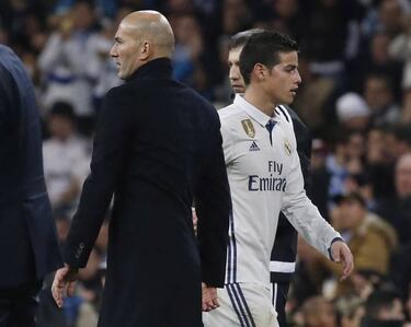 El Inter negocia por James en Madrid según 'Tuttosport '