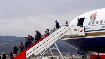 La Real Sociedad tuvo que aterrizar en Málaga.