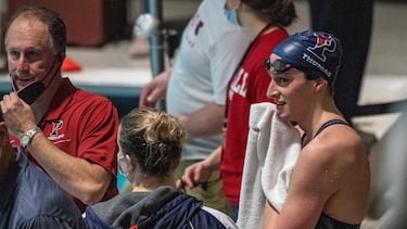 La nadadora transgénero Lia Thomas.