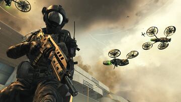 Los drones quadrotor fueron grandes protagonistas en el modo Campa?a de Black Ops II, considerados muy avanzados e indispensables en el campo de batalla