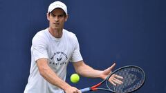 Andy Murray, durante un entrenamiento.