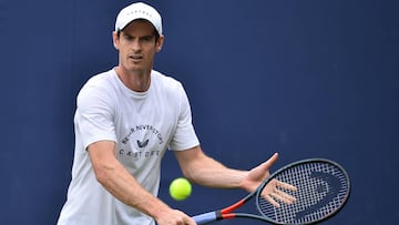 Andy Murray, durante un entrenamiento.