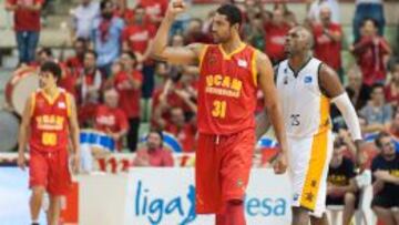 Augusto Lima, en un partido con el UCAM Murcia.