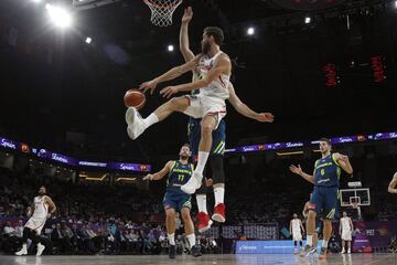 El base de la selección española de baloncesto Sergio Rodríguez durante el partido de semifinal del Eurobasket 2017