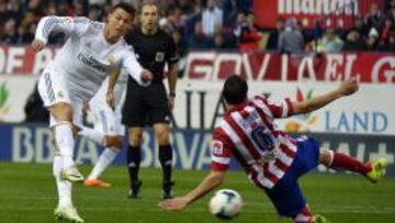 Cristiano ha marcado 15 goles en 22 derbis contra el Atlético