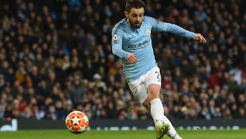 Bernardo Silva en el partido ante el Schalke 04 de Champions League