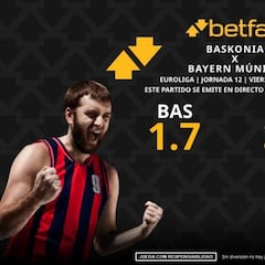 Baskonia vs. Bayern Múnich: horario, dónde ver, pronósticos y clasificación