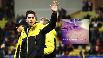 Marc Bartra enseña las heridas que le dejó el atentado