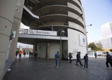 Alrededores del estadio Santiago Bernabéu.