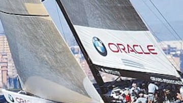 <b>FÓRMULA 1 DE LA VELA. </b>El BMW Oracle Racing, durante una de las regatas de la semana pasada.