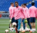 El Atleti realiza su último entrenamiento antes de la final