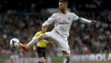 Ramos, durante el partido.