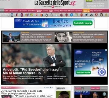 Portadas de la prensa extranjera