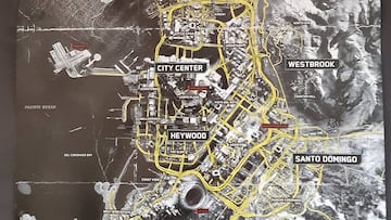 Así será el mapa completo de Cyberpunk 2077; barrios, carreteras y más