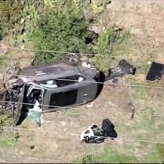 El automóvil de Tiger Woods tras el accidente en imágenes