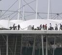 Se desploma la cubierta del estadio Fonte Nova por la lluvia
