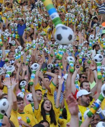 Ambiente en el estadio.