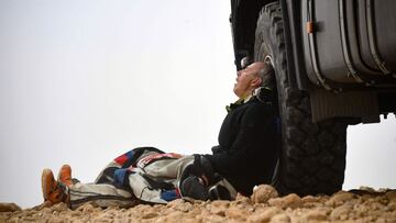Al borde del agotamiento en el Dakar