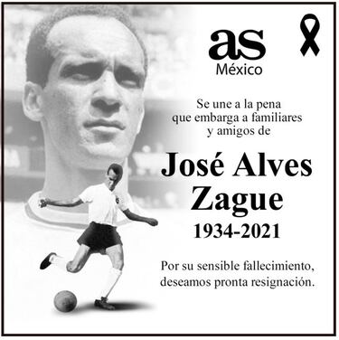 Falleció José Alves 'Zague', leyenda del América