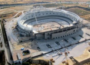 Las imágenes de las obras del Wanda Metropolitano