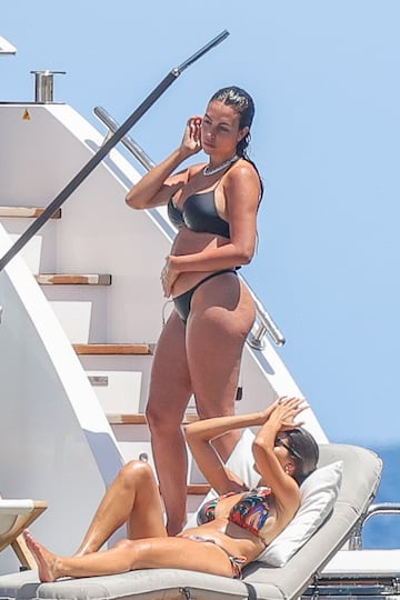 Cristiano Ronaldo y Georgina Rodríguez disfrutaron en las Islas Baleares de sus vacaciones.